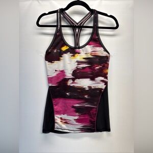 Lululemon Cool Racerback Mesh Workout Tank Shine On Berry Rumble Size 6